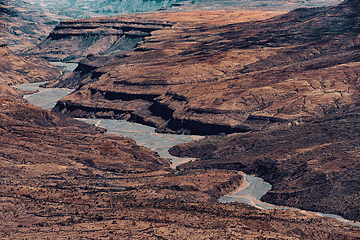 Image showing mountain landscape with canyon, Ethiopia