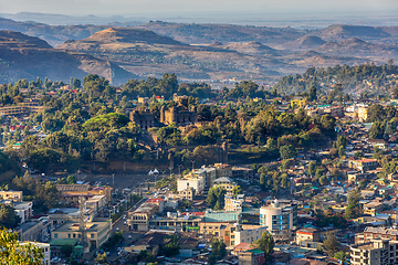 Image showing Gondar city with Fasil Ghebbi, Ethiopia
