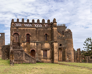 Image showing Fasil Ghebbi, castle in Gondar, Ethipia Heritage