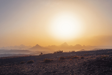 Image showing Sunrise landscape Axum Simien Ethiopia