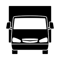 Image showing Van Truck Icon Front View