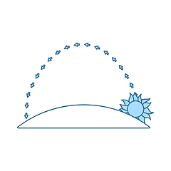 Image showing Sunrise Icon