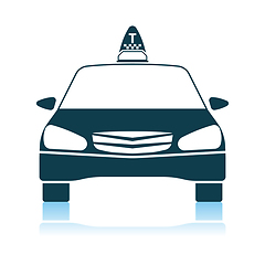 Image showing Taxi Icon Front View