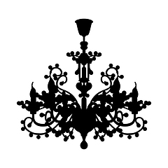 Image showing Lamp Silhouette