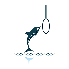 Image showing Jump Dolphin Icon