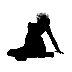 Image showing Naked sexy girls silhouette