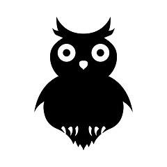 Image showing Halloween black owl