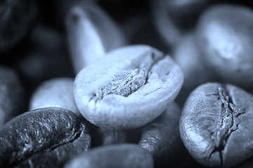 Image showing Fragrant fried coffee beans 