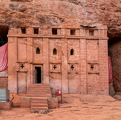 Image showing Bete Abba Libanos Rock-Hewn Church, Lalibela, Ethiopia