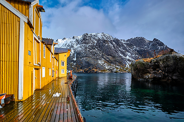 Image showing Nusfjord fishing village in Norway