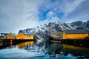 Image showing Nusfjord fishing village in Norway