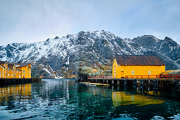 Image showing Nusfjord fishing village in Norway