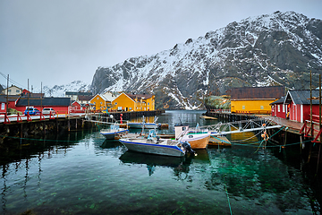 Image showing Nusfjord fishing village in Norway