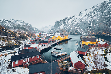Image showing Nusfjord fishing village in Norway