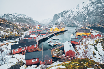 Image showing Nusfjord fishing village in Norway