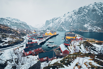 Image showing Nusfjord fishing village in Norway