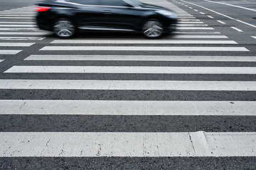 Image showing Crosswalk pedestrian crossing in the street