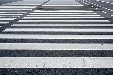 Image showing Crosswalk pedestrian crossing in the street