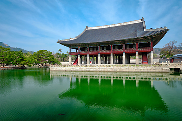 Image showing Gyeonghoeru Pavillion Royal Banquet Hall in Gyeongbokgung Palace, Seoul