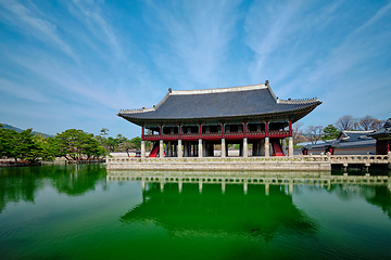 Image showing Gyeonghoeru Pavillion Royal Banquet Hall in Gyeongbokgung Palace, Seoul