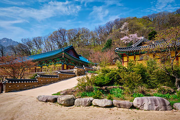 Image showing Sinheungsa temple in Seoraksan National Park, Seoraksan, South Korea