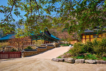 Image showing Sinheungsa temple in Seoraksan National Park, Seoraksan, South Korea