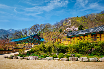 Image showing Sinheungsa temple in Seoraksan National Park, Seoraksan, South Korea