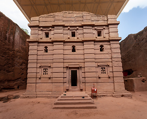 Image showing Biete Amanuel underground Orthodox monolith Lalibela, Ethiopia