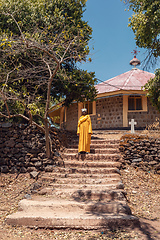 Image showing Orthodox monk lake Tana, Ethiopia