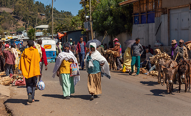 Image showing Ethiopian People on the street, Africa