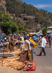 Image showing Ethiopian People on the street, Africa