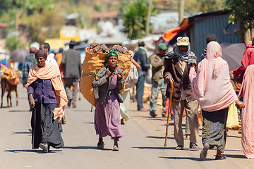 Image showing Ethiopian People on the street, Africa