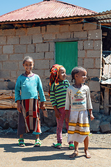 Image showing Group of Ethiopian children