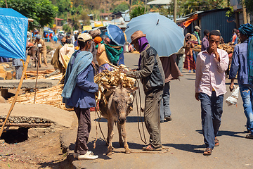 Image showing Ethiopian People on the street, Africa