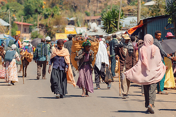 Image showing Ethiopian People on the street, Africa