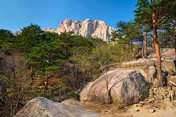 Image showing Ulsanbawi rock in Seoraksan National Park, South Korea