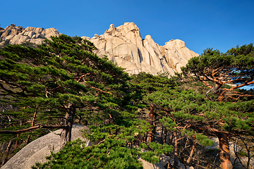 Image showing Ulsanbawi rock in Seoraksan National Park, South Korea