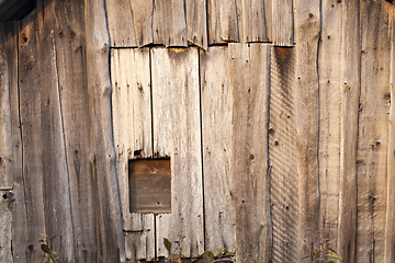 Image showing old barn wooden entrance