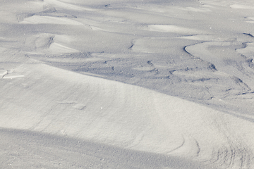 Image showing Deep snowdrifts