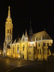 Image showing night scenery in Budapest