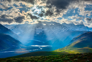 Image showing HImalayan landscape with Himalayas mountains