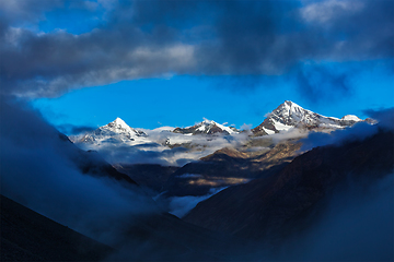 Image showing HImalayas mountains on sunrise