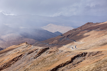 Image showing Road in Himalayas with mountains