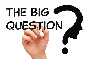 Image showing The Big Question Philosophy Concept