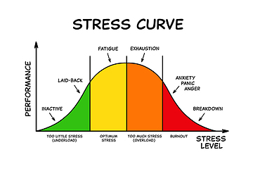 Image showing Stress Curve Graph With Different Stages