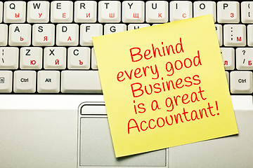 Image showing Behind Every Good Business Is A Great Accountant Quote