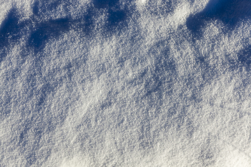 Image showing bumps in the snow, winter