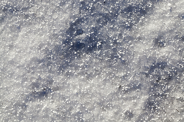 Image showing Snow drifts in winter