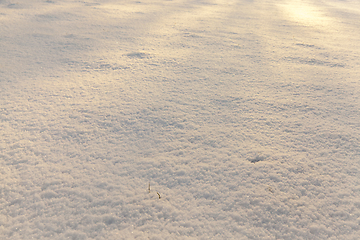 Image showing Snow drifts in winter