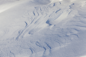 Image showing Deep snowdrifts